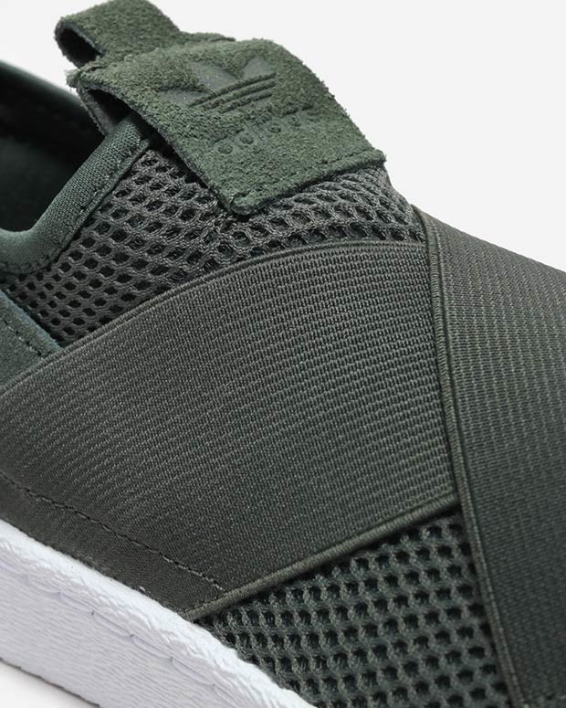adidas superstar slip on kaki